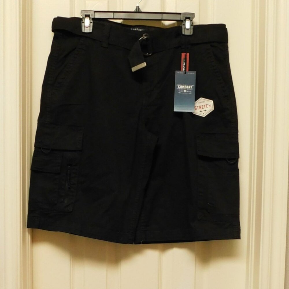 COMPANY 81 Mens Cargo Shorts Black Size XL NWT